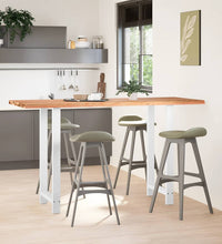 Bartisch Hellbraun 200x80x112 cm Massivholz Eiche Rechteckig