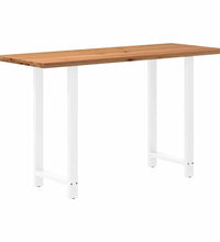 Bartisch Hellbraun 200x80x112 cm Massivholz Eiche Rechteckig