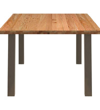 Esstisch mit Baumkanten 180x120x74 cm Massivholz Eiche Rechteck