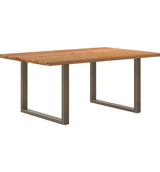 Esstisch Hellbraun 180x120x74 cm Massivholz Eiche Rechteckig