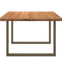 Esstisch Hellbraun 180x120x74 cm Massivholz Eiche Rechteckig