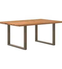 Esstisch Hellbraun 180x120x74 cm Massivholz Eiche Rechteckig