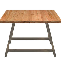 Esstisch mit Baumkanten 180x120x74 cm Massivholz Eiche