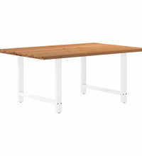 Esstisch Hellbraun 180x120x74 cm Massivholz Eiche Rechteckig