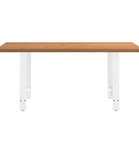 Esstisch Hellbraun 180x120x74 cm Massivholz Eiche Rechteckig