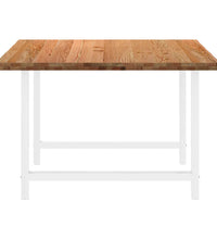 Esstisch Hellbraun 180x120x74 cm Massivholz Eiche Rechteckig