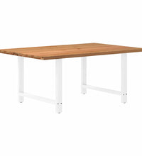 Esstisch Hellbraun 180x120x74 cm Massivholz Eiche Rechteckig