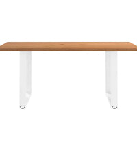 Esstisch Hellbraun 180x120x74 cm Massivholz Eiche Rechteckig