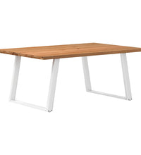 Esstisch Hellbraun 180x120x74 cm Massivholz Eiche