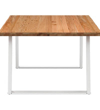 Esstisch Hellbraun 180x120x74 cm Massivholz Eiche