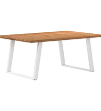 Esstisch Hellbraun 180x120x74 cm Massivholz Eiche