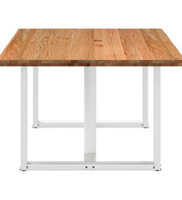 Esstisch mit Baumkanten 180x120x74 cm Massivholz Eiche