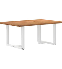 Esstisch mit Baumkanten 180x120x74 cm Massivholz Eiche