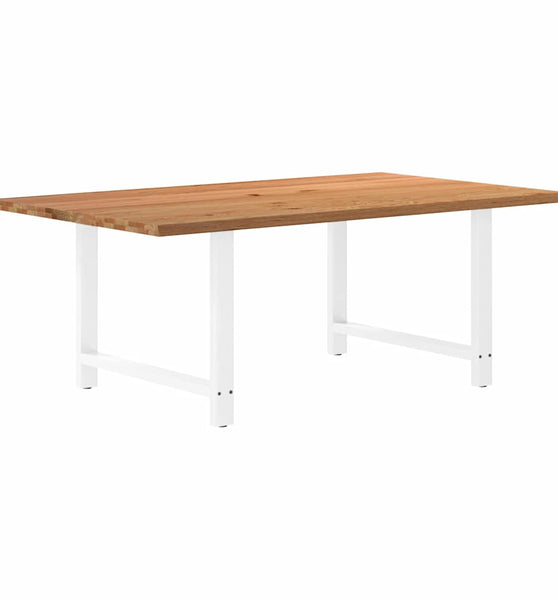 Esstisch Hellbraun 200x120x74 cm Massivholz Eiche Rechteckig