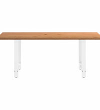 Esstisch Hellbraun 200x120x74 cm Massivholz Eiche Rechteckig