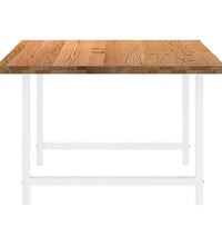 Esstisch Hellbraun 200x120x74 cm Massivholz Eiche Rechteckig