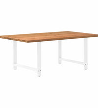 Esstisch Hellbraun 200x120x74 cm Massivholz Eiche Rechteckig