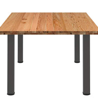 Esstisch Hellbraun 200x120x74 cm Massivholz Eiche Rechteckig