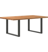 Esstisch Hellbraun 200x120x74 cm Massivholz Eiche Rechteckig