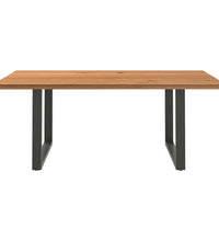 Esstisch Hellbraun 200x120x74 cm Massivholz Eiche Rechteckig