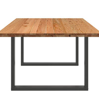 Esstisch Hellbraun 200x120x74 cm Massivholz Eiche Rechteckig