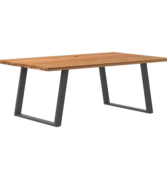 Esstisch Hellbraun 200x120x74 cm Massivholz Eiche Rechteckig