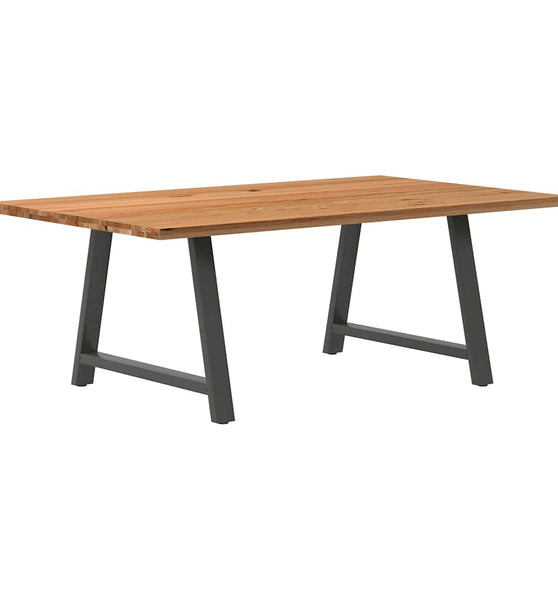 Esstisch Hellbraun 200x120x74 cm Massivholz Eiche Rechteckig