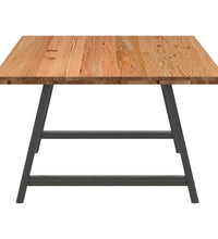 Esstisch Hellbraun 200x120x74 cm Massivholz Eiche Rechteckig