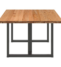 Esstisch Hellbraun 200x120x74 cm Massivholz Eiche Rechteckig