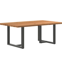 Esstisch Hellbraun 200x120x74 cm Massivholz Eiche Rechteckig