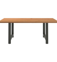 Esstisch Hellbraun 200x120x74 cm Massivholz Eiche Rechteckig