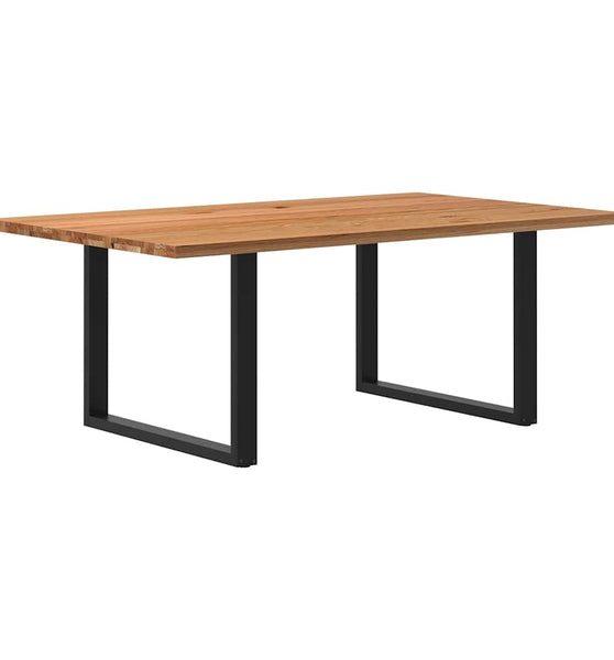 Esstisch Hellbraun 200x120x74 cm Massivholz Eiche Rechteckig