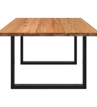 Esstisch Hellbraun 200x120x74 cm Massivholz Eiche Rechteckig