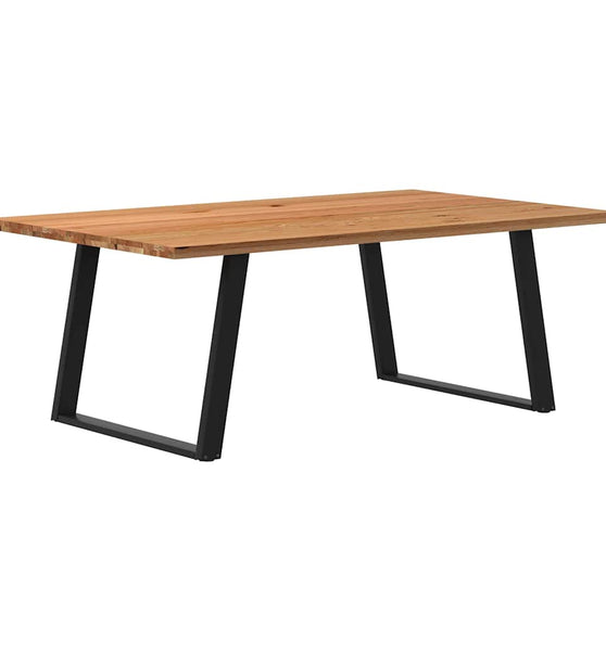 Esstisch Hellbraun 200x120x74 cm Massivholz Eiche Rechteckig