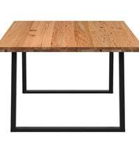 Esstisch Hellbraun 200x120x74 cm Massivholz Eiche Rechteckig