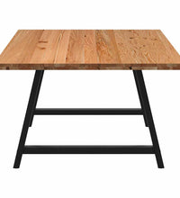 Esstisch Hellbraun 200x120x74 cm Massivholz Eiche Rechteckig