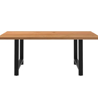 Esstisch Hellbraun 200x120x74 cm Massivholz Eiche Rechteckig