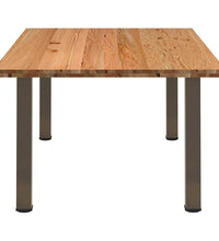 Esstisch Hellbraun 200x120x74 cm Massivholz Eiche Rechteckig