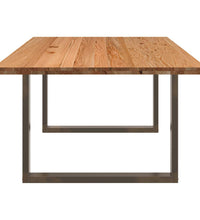 Esstisch Hellbraun 200x120x74 cm Massivholz Eiche Rechteckig