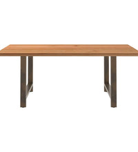 Esstisch Hellbraun 200x120x74 cm Massivholz Eiche Rechteckig