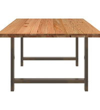 Esstisch Hellbraun 200x120x74 cm Massivholz Eiche Rechteckig