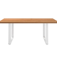 Esstisch Hellbraun 200x120x74 cm Massivholz Eiche Rechteckig