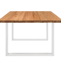 Esstisch Hellbraun 200x120x74 cm Massivholz Eiche Rechteckig