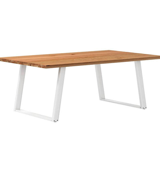 Esstisch Hellbraun 200x120x74 cm Massivholz Eiche Rechteckig