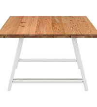 Esstisch Hellbraun 200x120x74 cm Massivholz Eiche Rechteckig