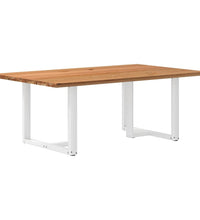 Esstisch Hellbraun 200x120x74 cm Massivholz Eiche Rechteckig