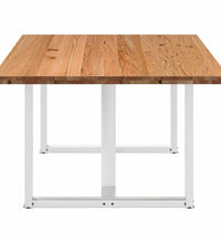 Esstisch Hellbraun 200x120x74 cm Massivholz Eiche Rechteckig