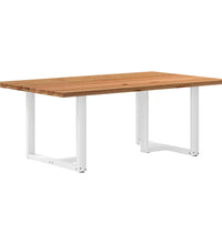 Esstisch Hellbraun 200x120x74 cm Massivholz Eiche Rechteckig