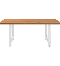 Esstisch Hellbraun 200x120x74 cm Massivholz Eiche Rechteckig