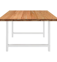 Esstisch Hellbraun 200x120x74 cm Massivholz Eiche Rechteckig